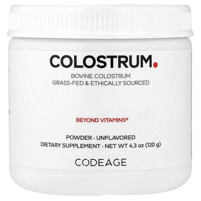 Codeage, Colostrum Powder, Unflavored, 4.3 oz (120 g) | iHerb