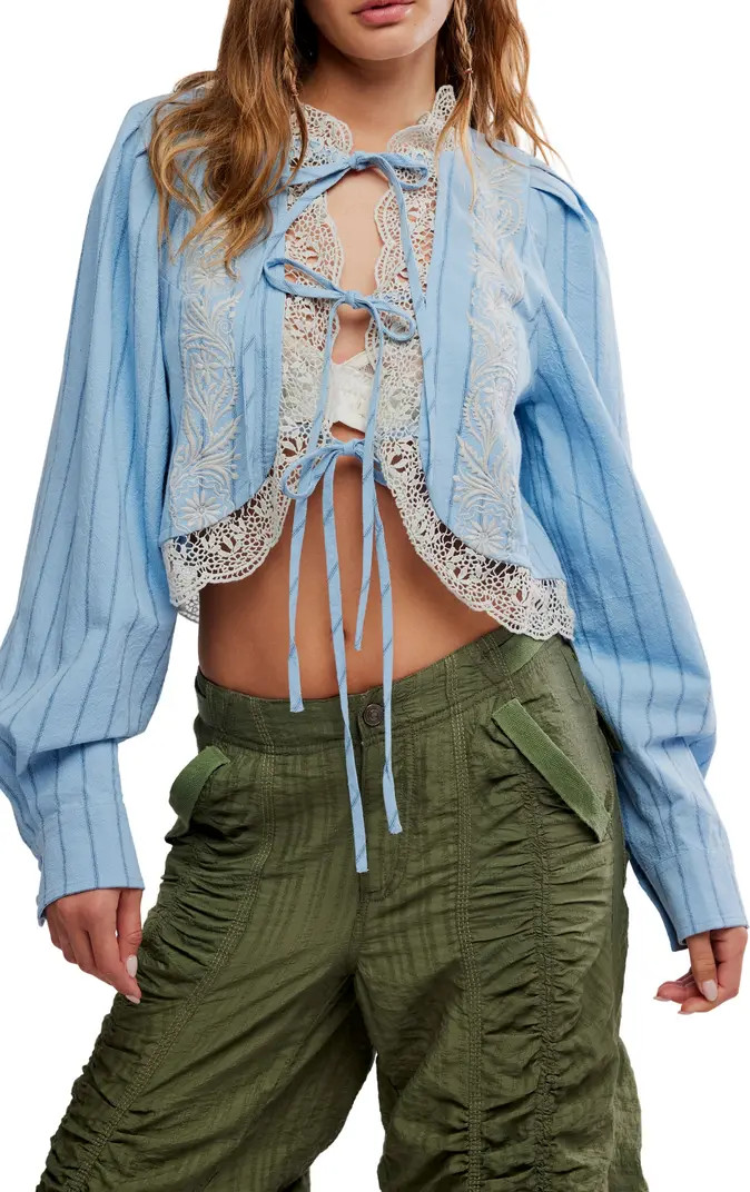 Free People Bali Jude Embroidered Lace Top | Nordstrom | Nordstrom