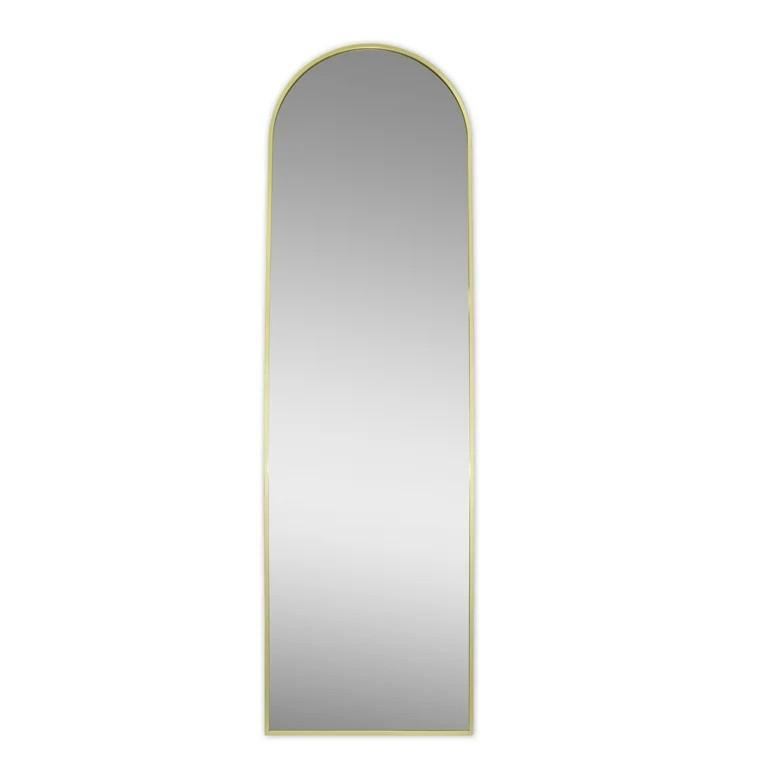 Better Homes & Gardens 17x58 Brass Arched Large Floor Mirror for Bathroom or Living Room | Walmart (US)