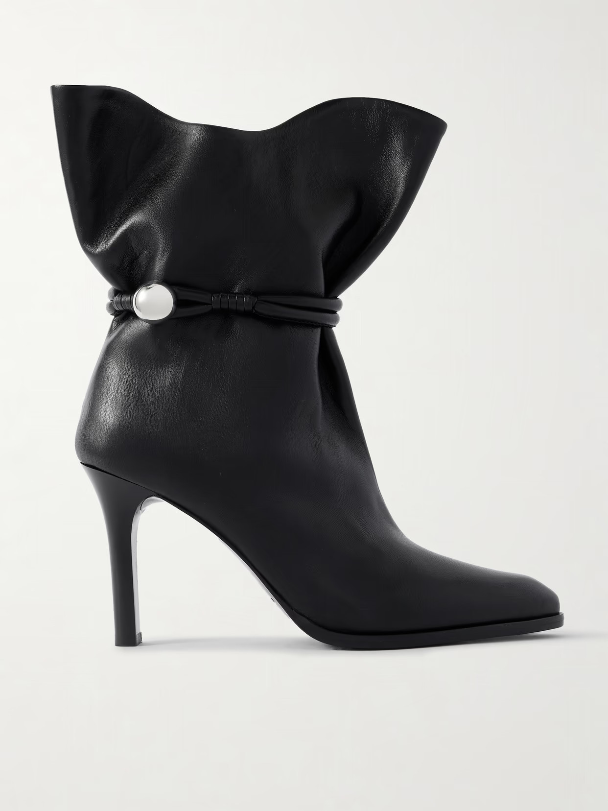 Isabel Marant - Lolya Embellished Leather Ankle Boots - Black | NET-A-PORTER (US)