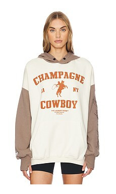 The Laundry Room Champagne Cowboy Hideout Hoodie in Stardust & Brown from Revolve.com | Revolve Clothing (Global)