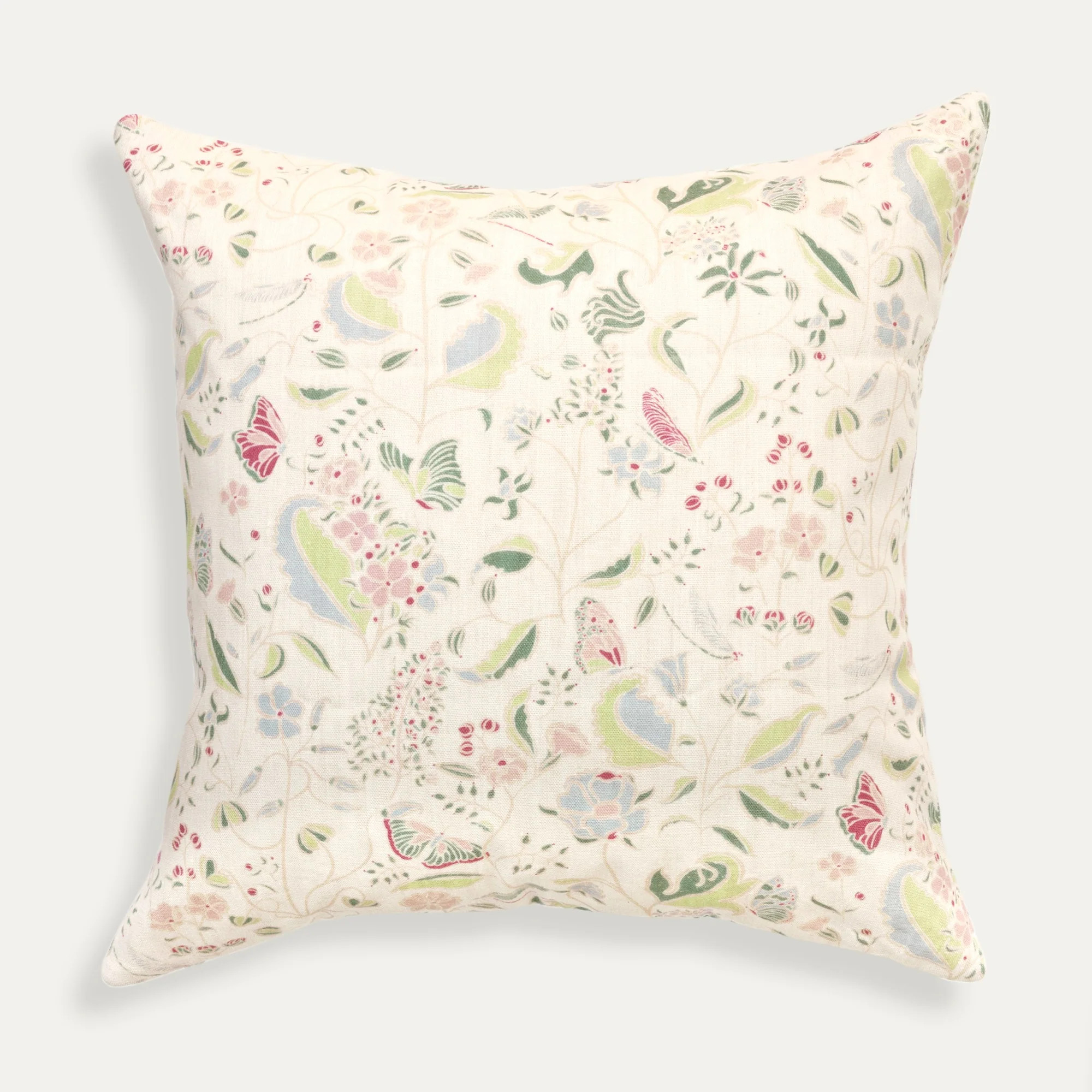 Floral Printed Linen Pillows: Gemma Pear | Pepper Home | Pepper