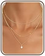 Kakonia Layered Gold Necklaces for Women, 3-Piece Gold Necklace Stack | Amazon (US)
