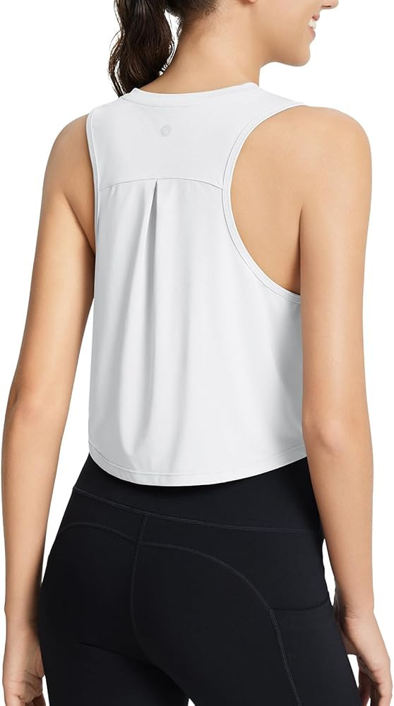 BALEAF Women's Workout Tank Tops Athletic Yoga Top Racerback Sleeveless Running Shirts Quick Dry ... | Amazon (US)