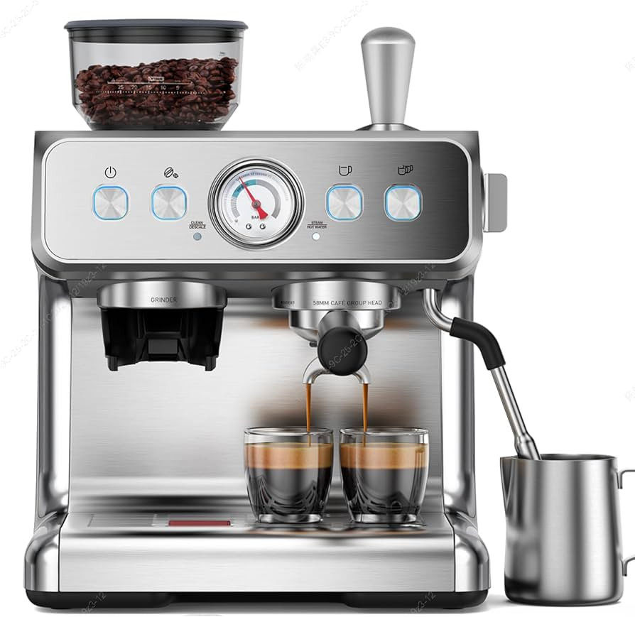 Dual Boiler Espresso Machine with Grinder, 20 Bar Espresso Machines-Use Milk Frother and Brew Cof... | Amazon (US)