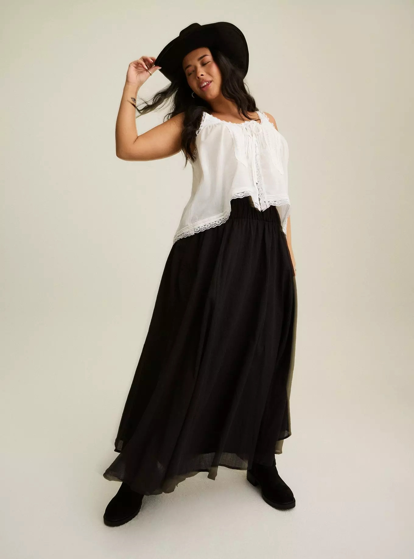 Festi Lace Tie-Front Tank | Torrid (US & Canada)