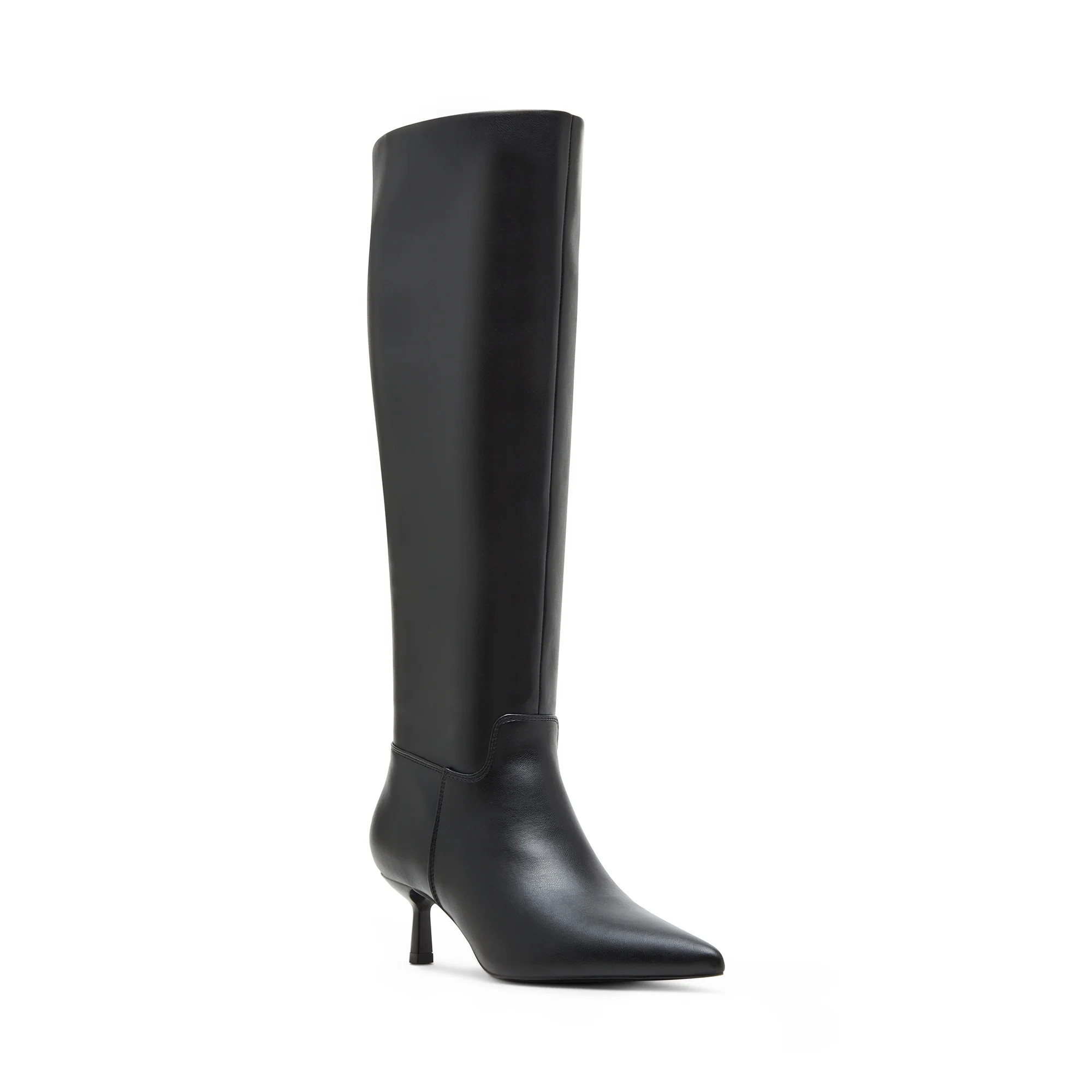 Madden Girl Women's Dicee Kitten Heel Knee High Boots (Wide Calf Available) | Walmart (US)