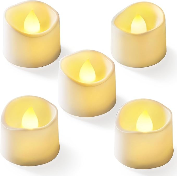 Homemory 12-Pack Flameless LED Candles Tea Lights Battery Operated, 200+ Hours Fake Tealight Cand... | Amazon (US)