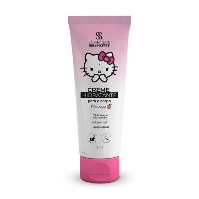 Creme Hidratante Corporal Sabrina Sato x Hello Kitty Vitamina E Pêssego 150ml | DrogaRaia (BR)