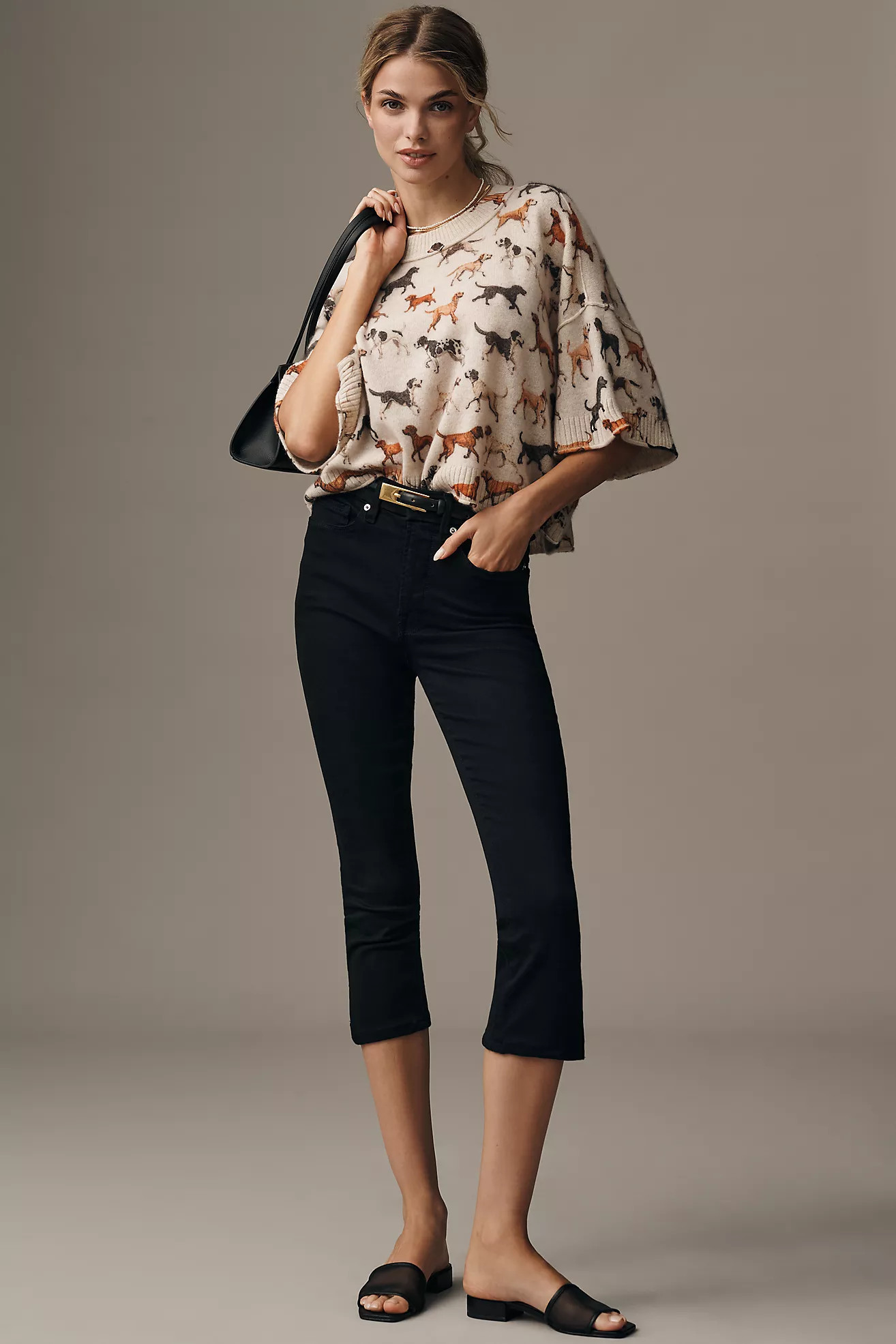 The Goldie Crew-Neck Cashmere Sweater | Anthropologie (US)