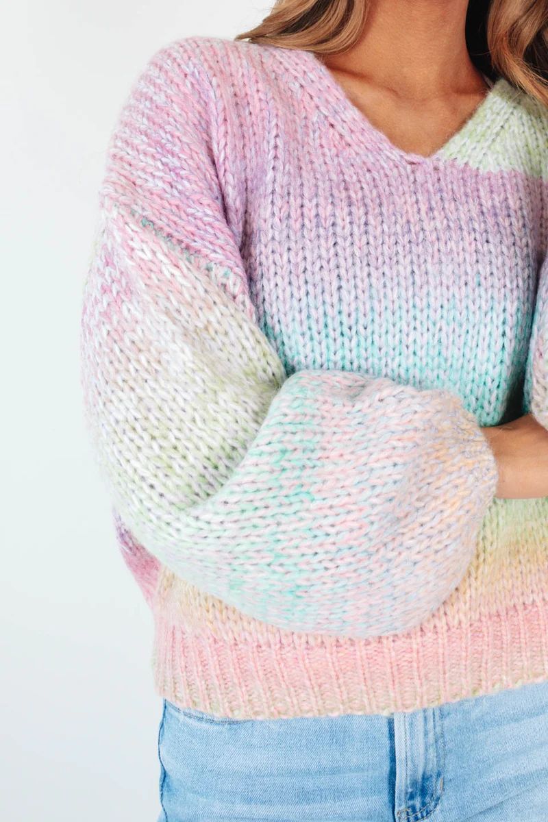 Over The Rainbow Sweater - Multi | The Impeccable Pig