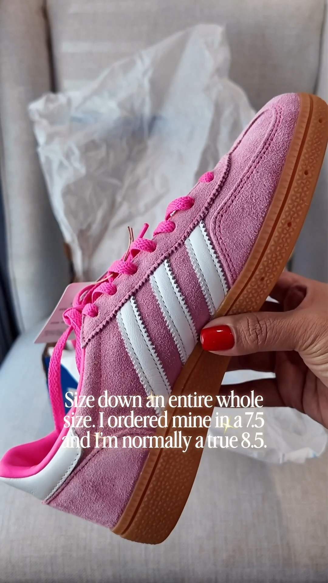I love the @adidas Spezials. They are much more comfortable than the Samba. They do run big so I would size down a whole size.

Casual sneaker, adidas, pink sneaker, pink adidas, samba, Smiles and Pearls

#LTKootd #LTKOver40 #LTKMidsize