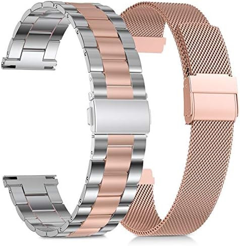 Girovo Compatible with Fitbit Versa 2/Versa Lite/Versa Bands Women Girls, Stainless Steel Metal Band | Amazon (US)