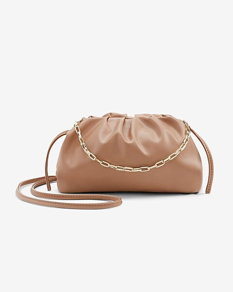Faux Leather Cloud Bag | Express
