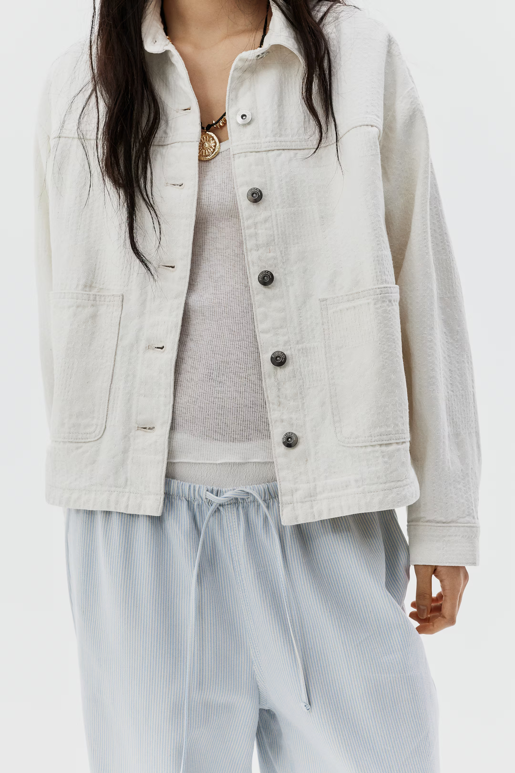 Denim drawstring trousers | H&M (UK, MY, IN, SG, PH, TW, HK)