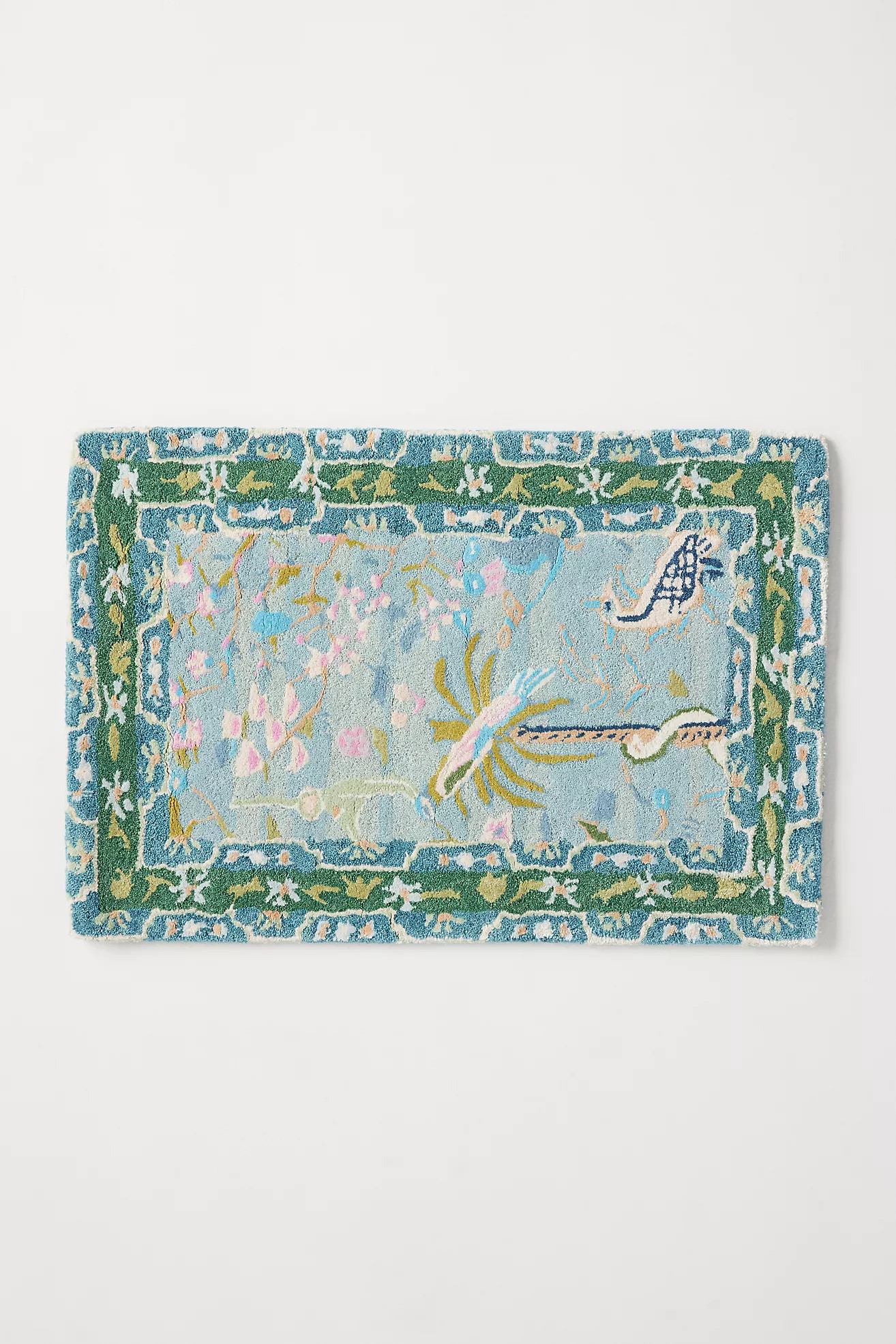Wool & Viscose Blend Tufted Tales Menagerie Rug | Anthropologie (US)