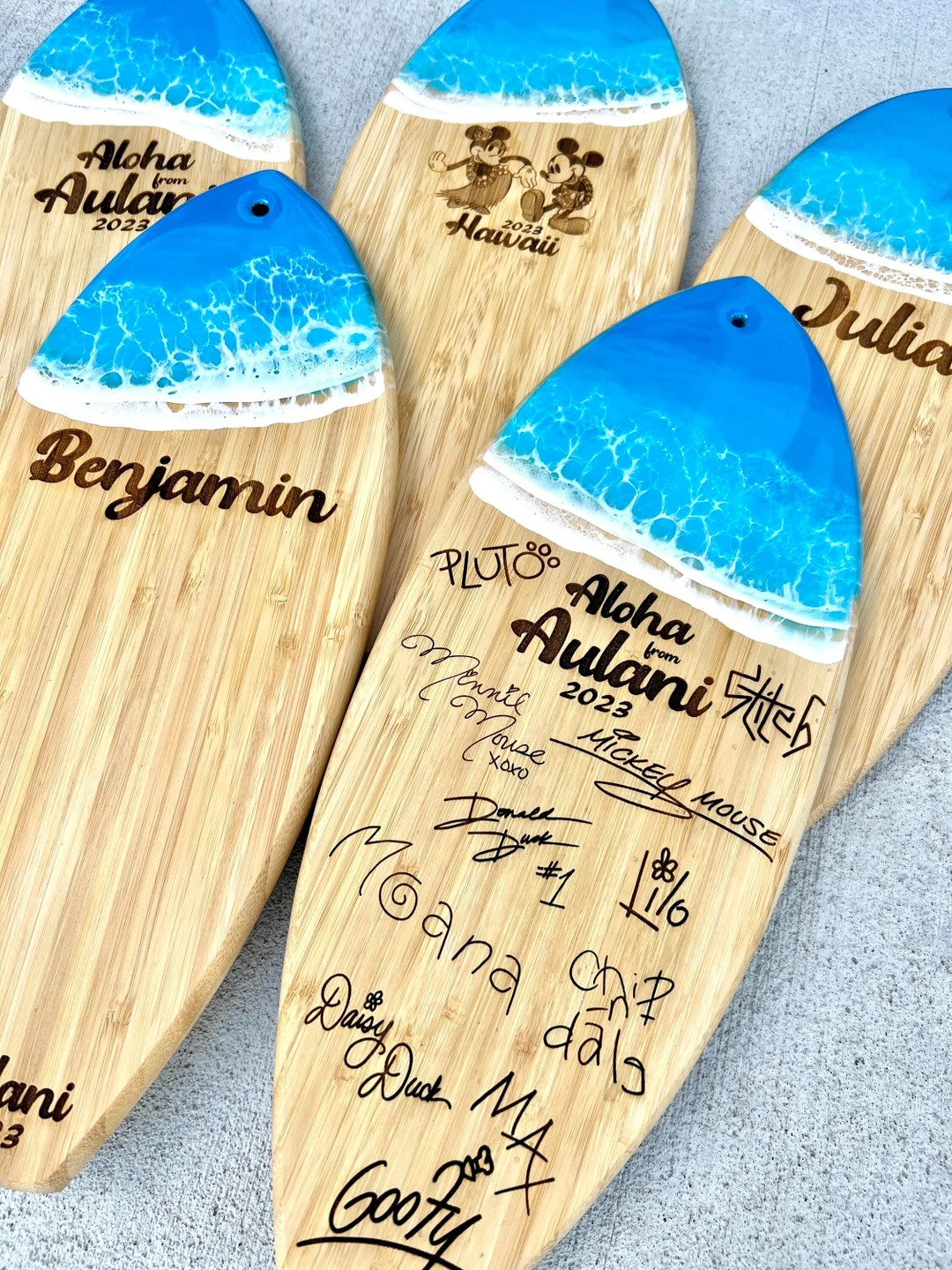 NEW Aulani Character Autographing Mini Surfboard With Beach Waves, Autograph Board, Aulani Vacati... | Etsy (US)