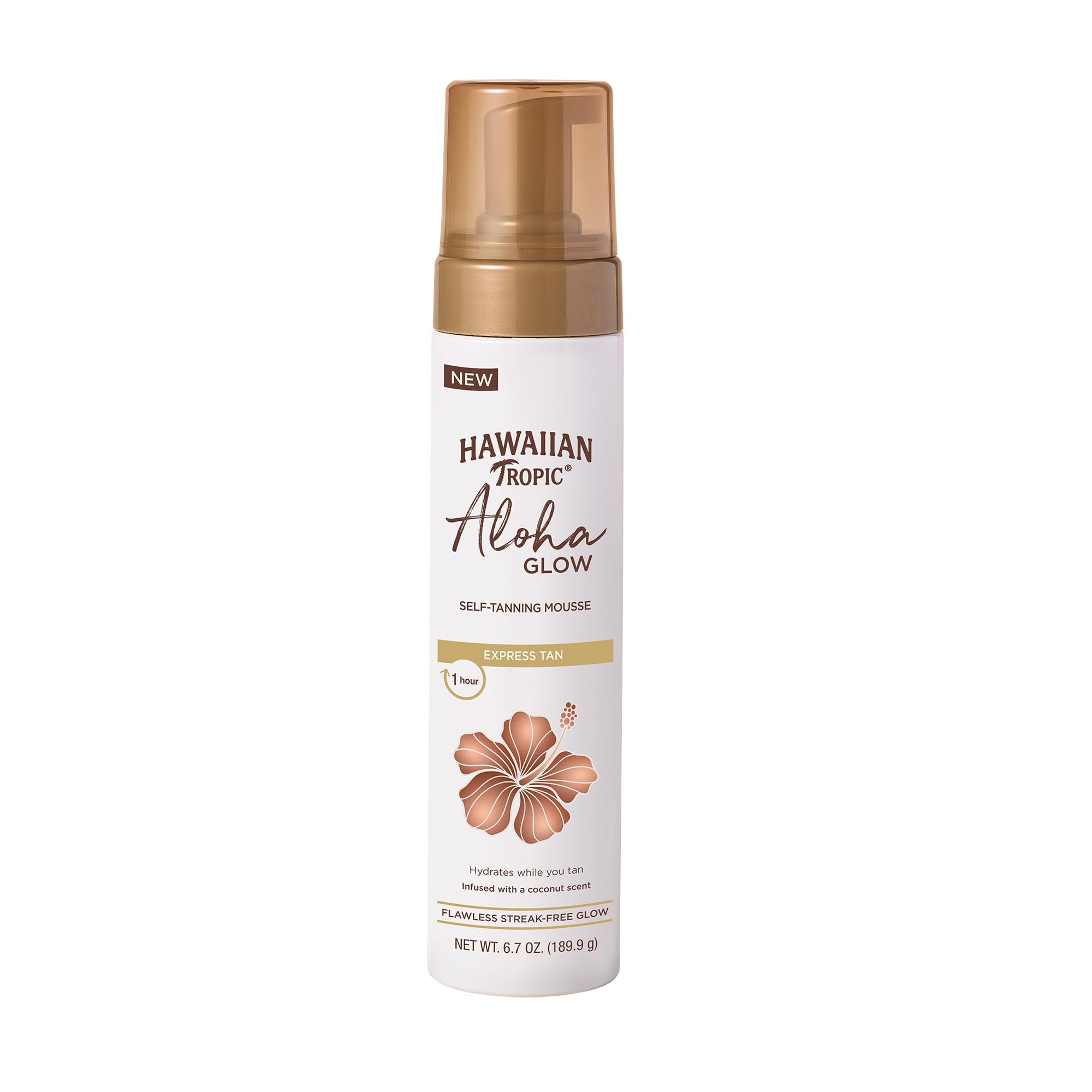 Hawaiian Tropic Aloha Glow Self Tanning Mousse, Express Tan, 6.7oz | Self Tanner Mousse, Fake Tan... | Amazon (US)