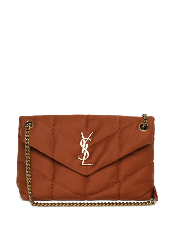 Saint Laurent Medium Loulou Quilted Shoulder Bag | Brown | FARFETCH CA | Farfetch Global