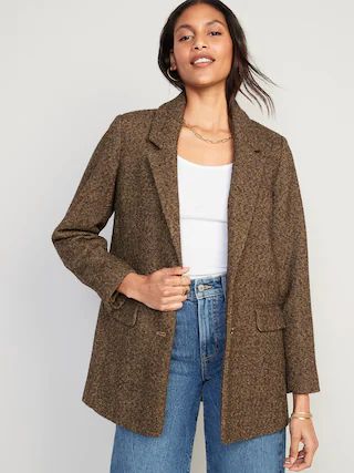 Soft-Brushed Oversized Blazer for Women | Banana Republic (US)