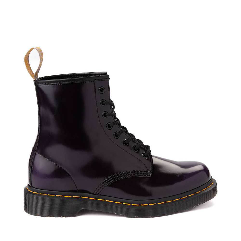Dr. Martens 1460 8-Eye Vegan Boot - Black / Rich Purple | Journeys