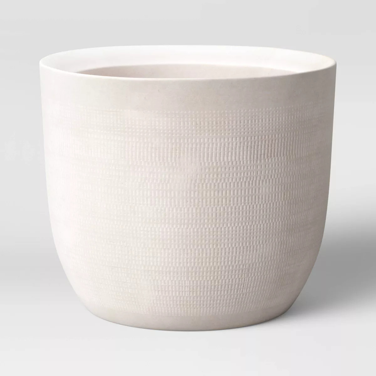 Textured Ceramic Outdoor Planter Pot White - Threshold™ | Target