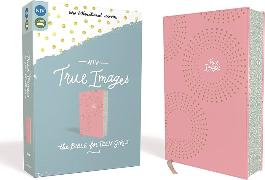 NIV, True Images Bible, Leathersoft, Pink, Printed Page Edges: The Bible for Teen Girls | Amazon (US)