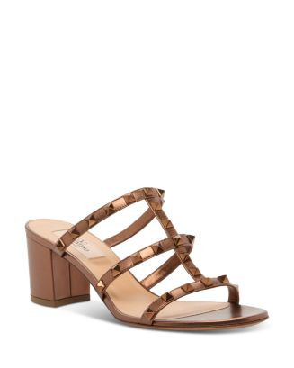 Valentino Garavani Women's Rockstud Block Heel Slide Sandals | Bloomingdale's Shoes | Bloomingdale's (AU)