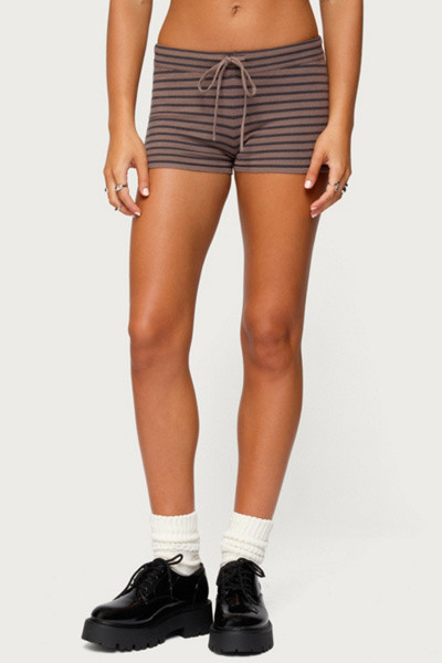 Edikted Lillian Striped Knit Shorts | Urban Outfitters (US and RoW)