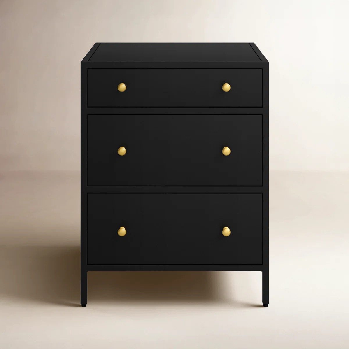 Joss & Main Julina 3 - Drawer Iron Nightstand & Reviews | Wayfair | Wayfair North America
