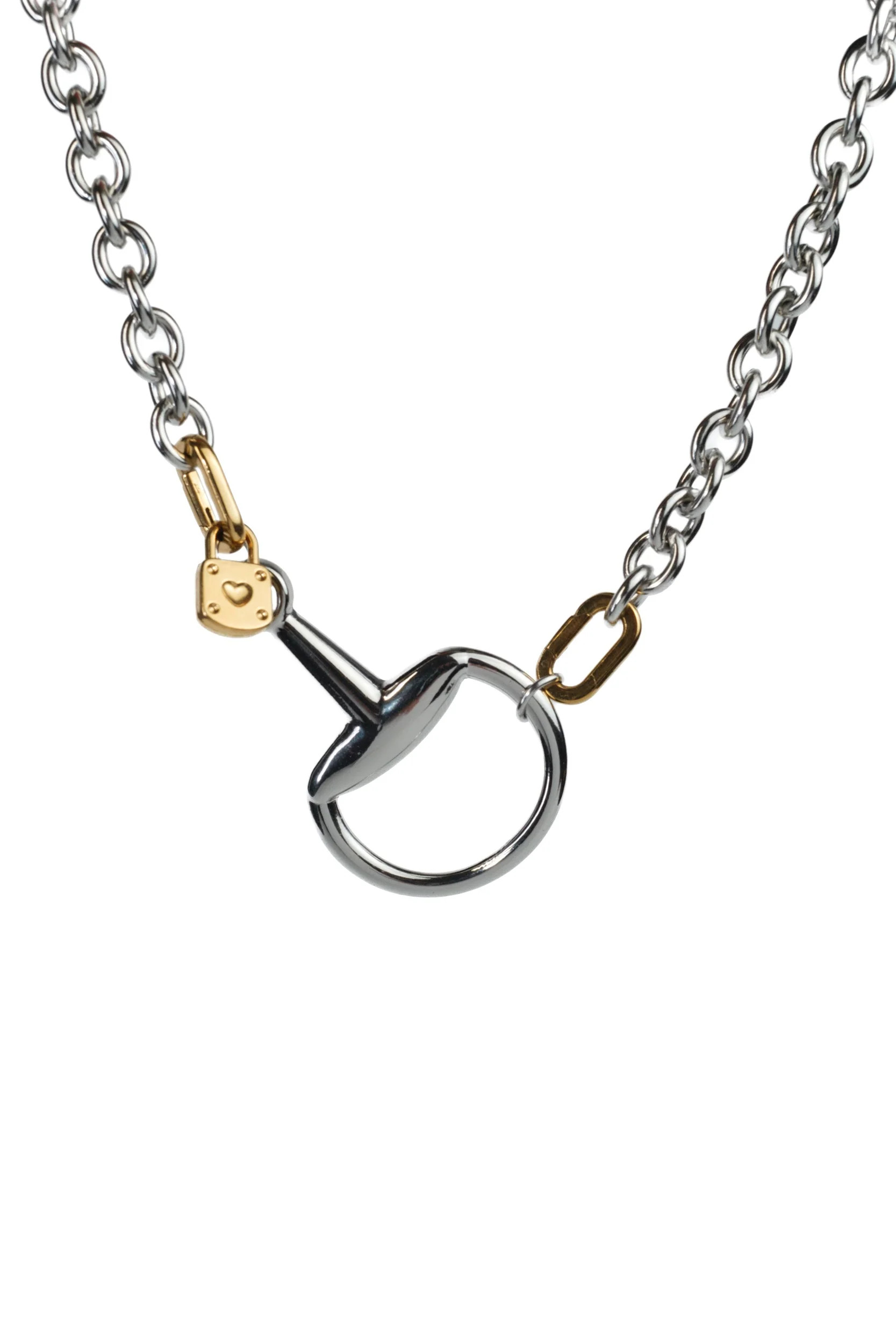 Fortuna Horse Bit 316L Stainless Steel Statement Necklace | KC Chic Designs