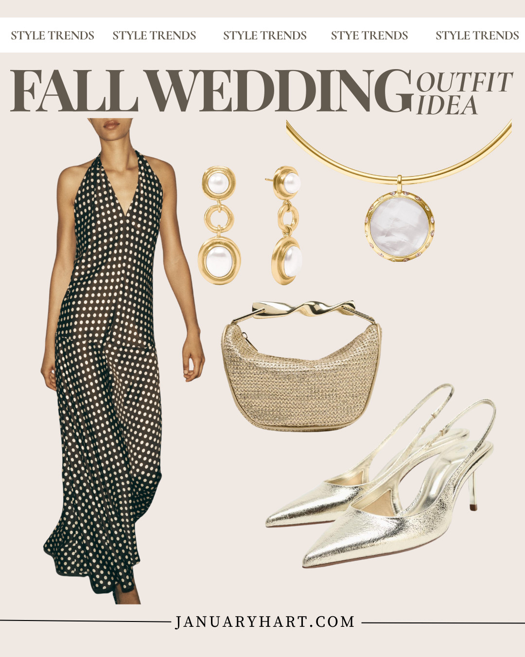The September Lookbook 🍁🍂

fall wedding outfits, wedding guest dress for fall, chocolate brown polka dots, gold evening bag, gold heels, fall event dress 

 #LTKOver40 #LTKStyleTip #LTKWedding
