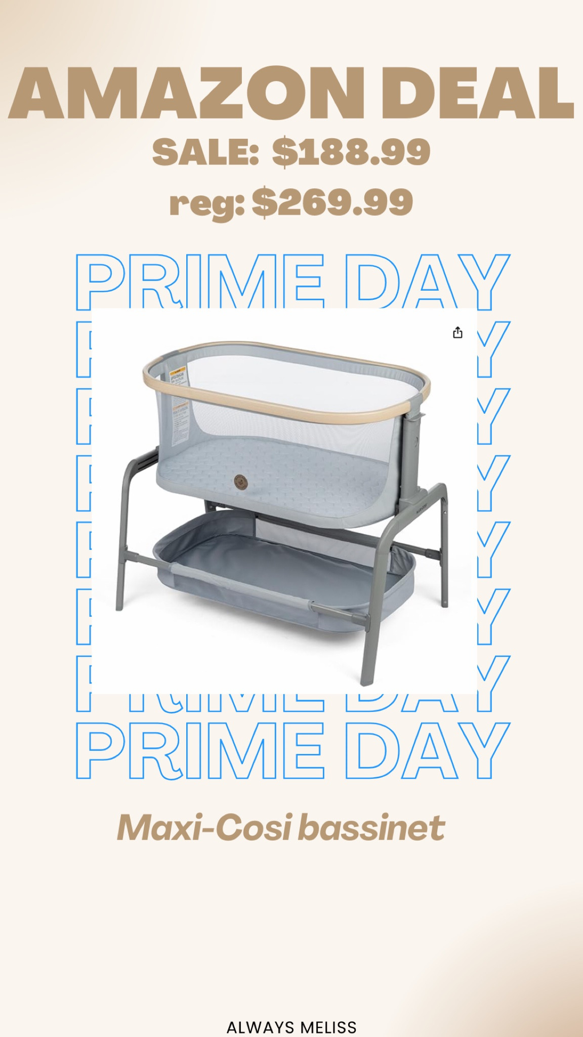 Baby bassinet on sale during Prime day! Love the storage underneath.

Baby Sale
Bassinet 
Amazon 

#LTKSaleAlert #LTKBaby
