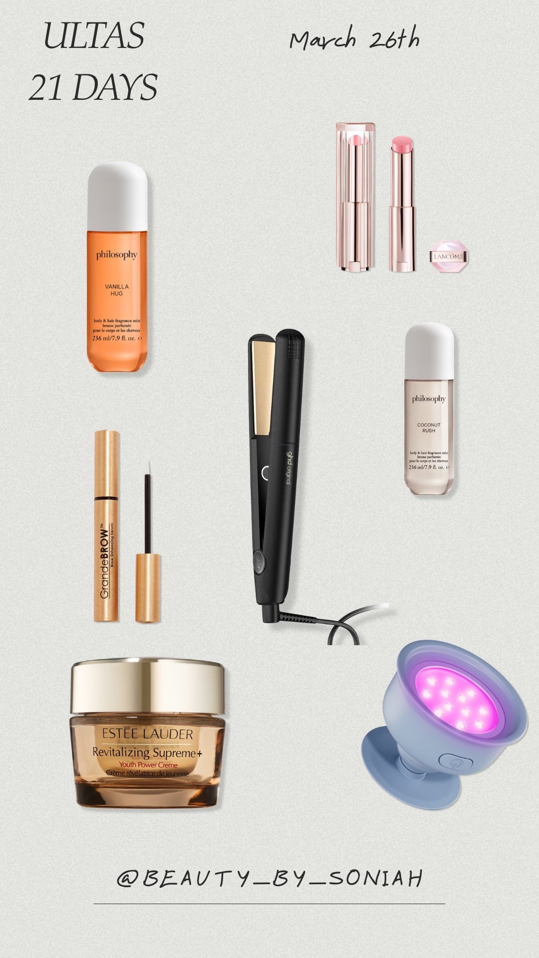 Last day …
Ultas 21 days of beauty..
3/26

#LTKOver40 #LTKBeauty #LTKSaleAlert