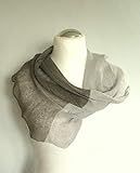 Linen Scarf Gray Infinity Scarf Cowl Wrap | Amazon (US)