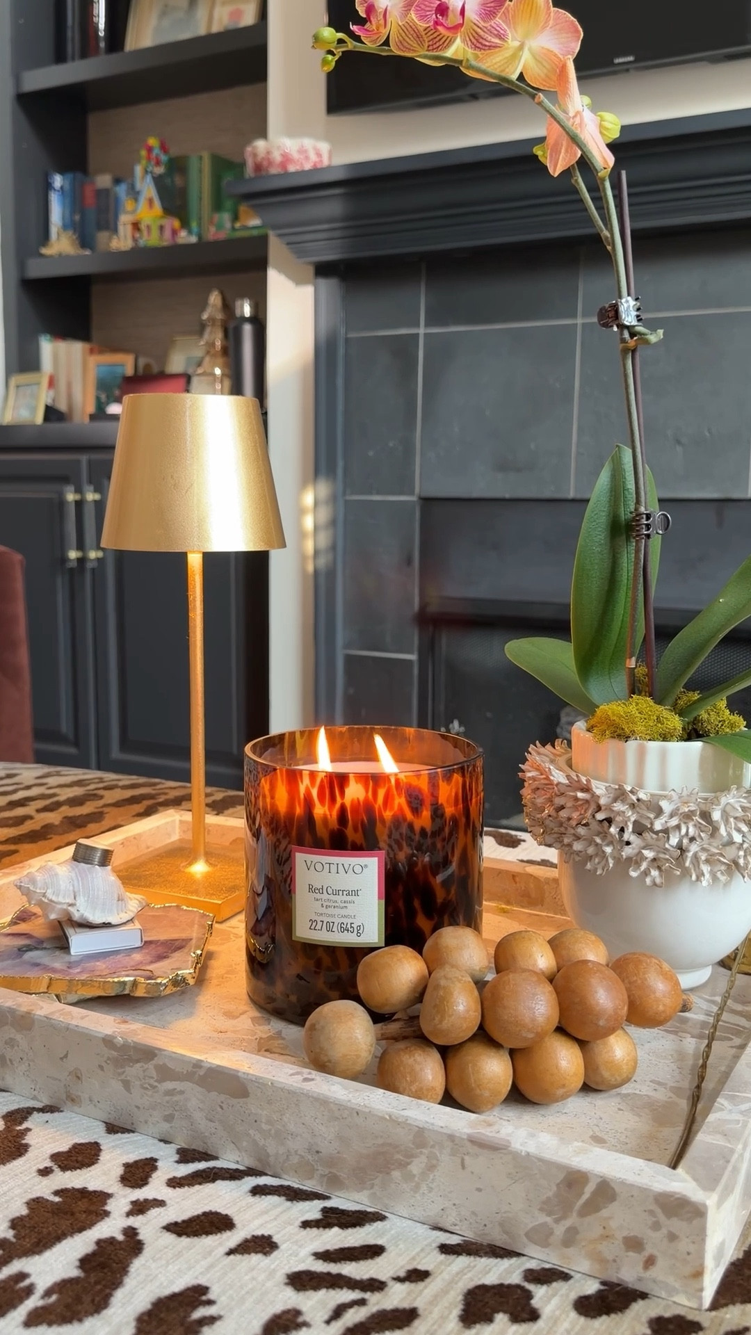 This has to be my favorite candle ever. It looks beautiful and smells even more beautiful. @Votivo tortoiseshell candle in red currant scent. These beauties elevate any space in the home and fill the room with fragrance even when they’re not lit. This is a perfect housewarming or host / hostess gift. 

#candle#homedecor#hostessgift

#LTKHome