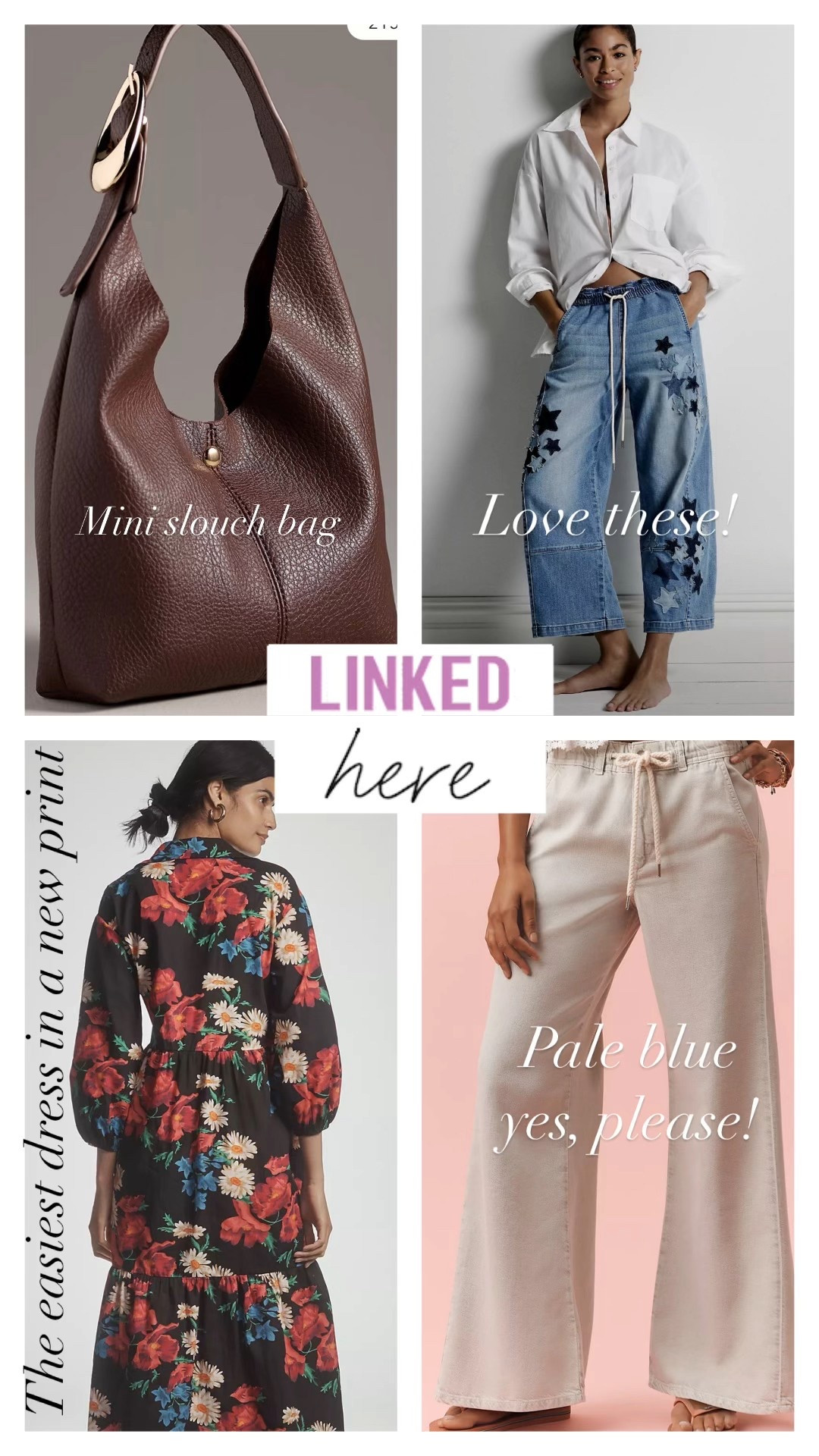A few new arrivals at Anthropologie use code SWEET20 20% off your order of $100+

Anthro sale 

#LTKSaleAlert #LTKSeasonal #LTKOver40