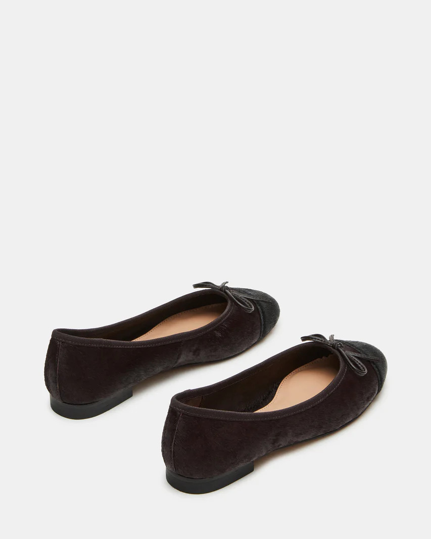 ETERNAL Black/Brown Ballet Flat | Women's Flats | Steve Madden (US)