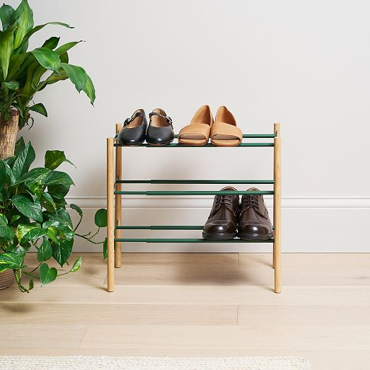 Yamazaki Extended Shoe Rack - 3 Tiered | West Elm (US)
