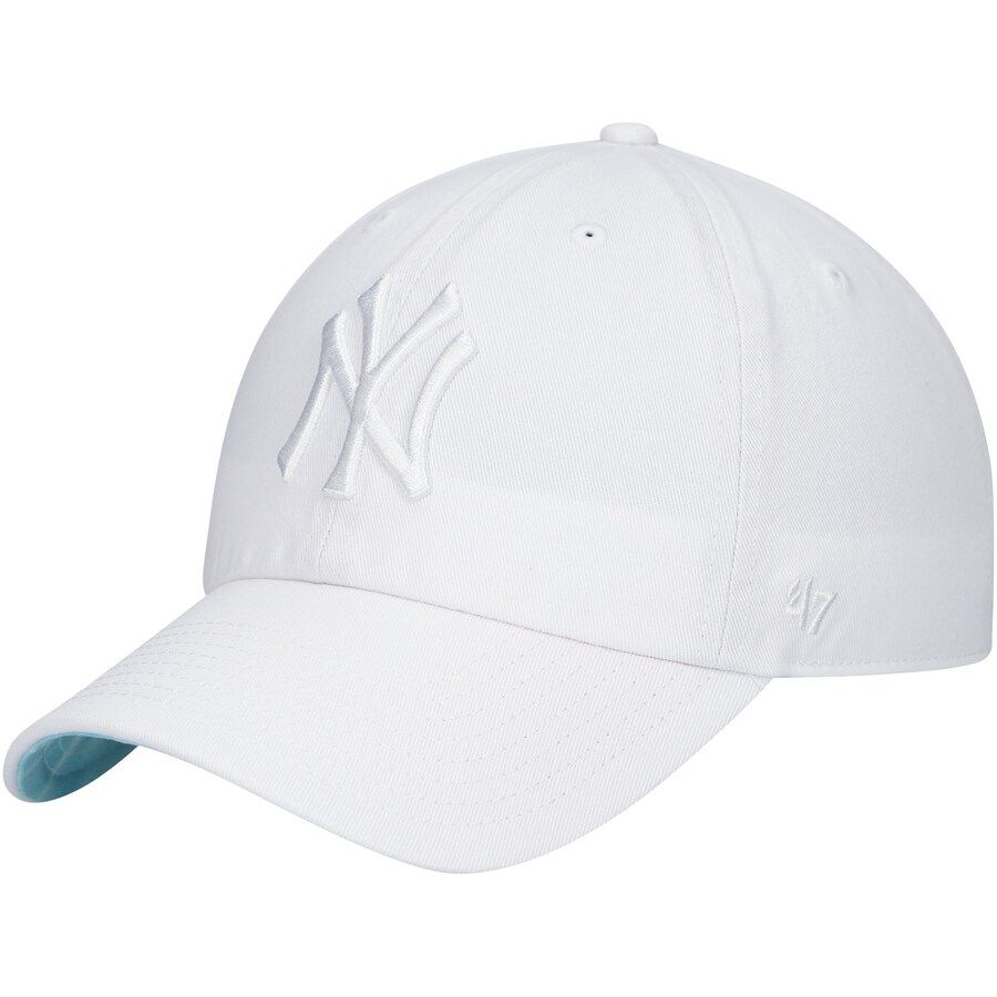 Men's New York Yankees '47 White Fashion Color Undervisor Ballpark Clean Up Adjustable Hat | MLB Shop