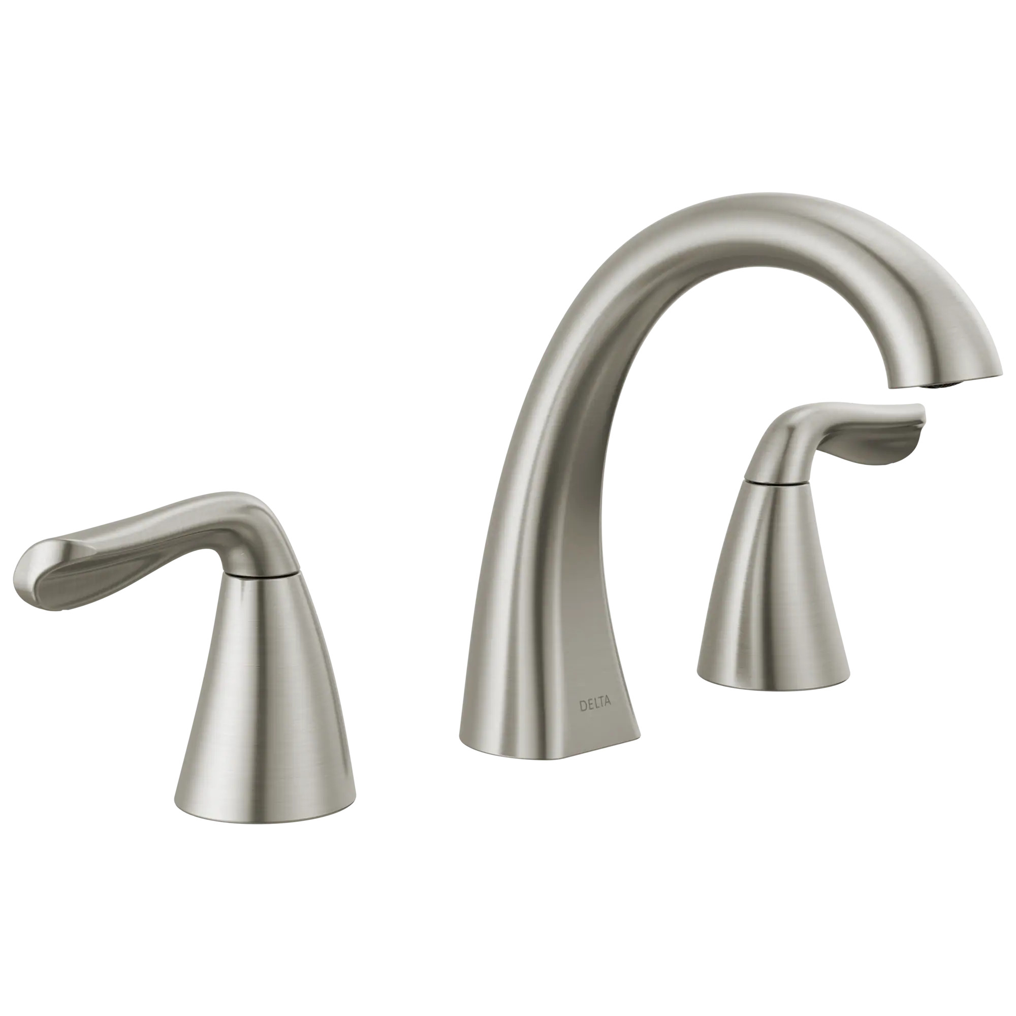 Delta Arvo Spotshield Brushed Nickel Widespread 2-handle WaterSense Mid-arc Residential Handle Bathroom Sink Faucet with Drain one_size | 35840LF-SP | Lowe's