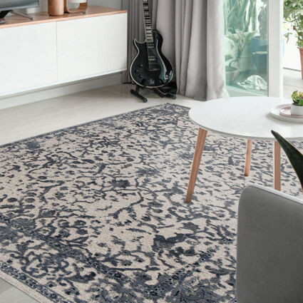 Blue Vintage Mayfair Patterned Rug 200x140cm | TK Maxx