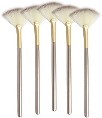 Slim Soft Facial Fan Brush,Makeup Cosmetic Multi Use, Mask Acid Applicator for Glycolic Peel Masq... | Amazon (US)