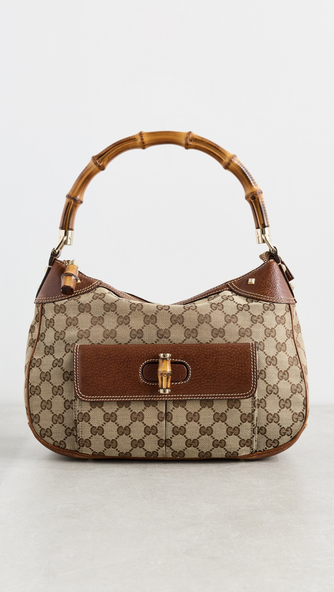 Gucci Bambo Shoulder Bag, GG Canvas | Shopbop