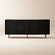 Trace Black Wire Mesh Credenza 71" + Reviews | CB2 | CB2