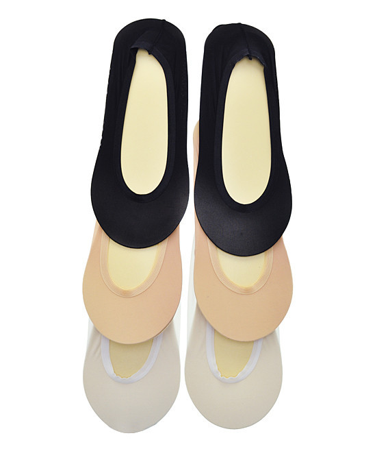 Angelina Women's Socks Black/ - Six-Pair No-Show Socks Set - Women | Zulily