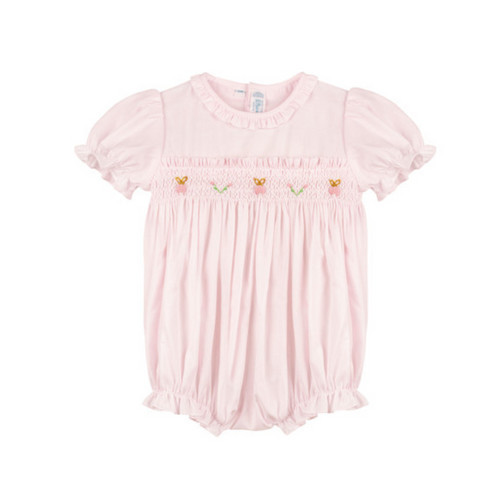 Girls Easter Bunny Smocked Romper | Feltman Brothers