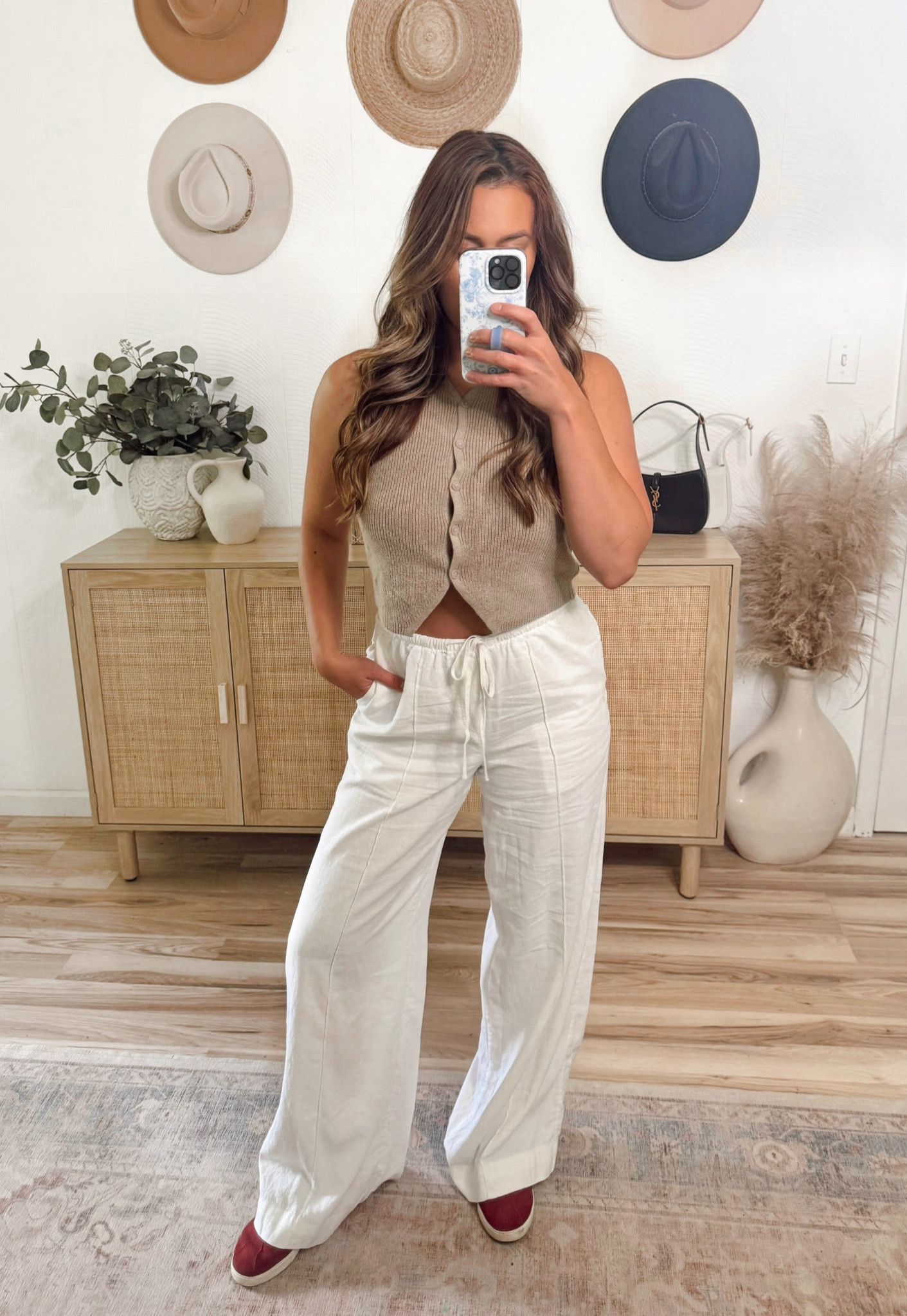 Cute and casual end of summer outfit 

#target #targetfinds #linenpants #momstyle #momoutfit 

#LTKSeasonal #LTKStyleTip #LTKFindsUnder100