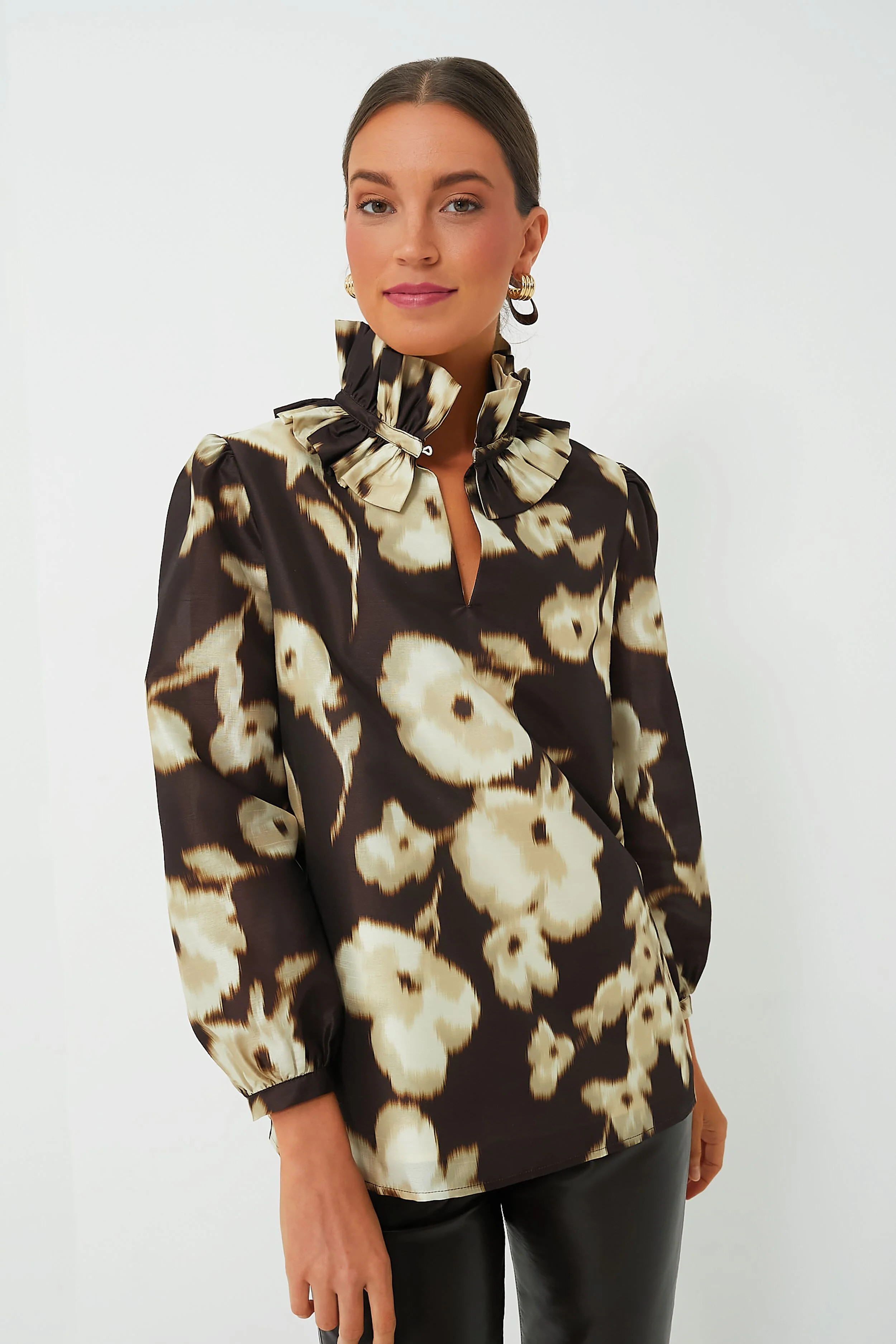 Dappled Hollyhock Bouvier Blouse | Tuckernuck (US)