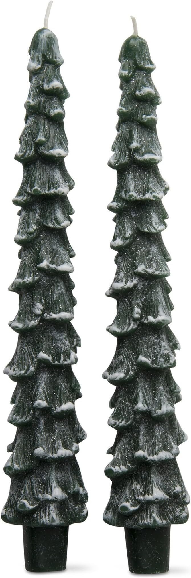 tag Spruce Taper Candles Set of 2 Set of 2 Hunter Green | Amazon (US)